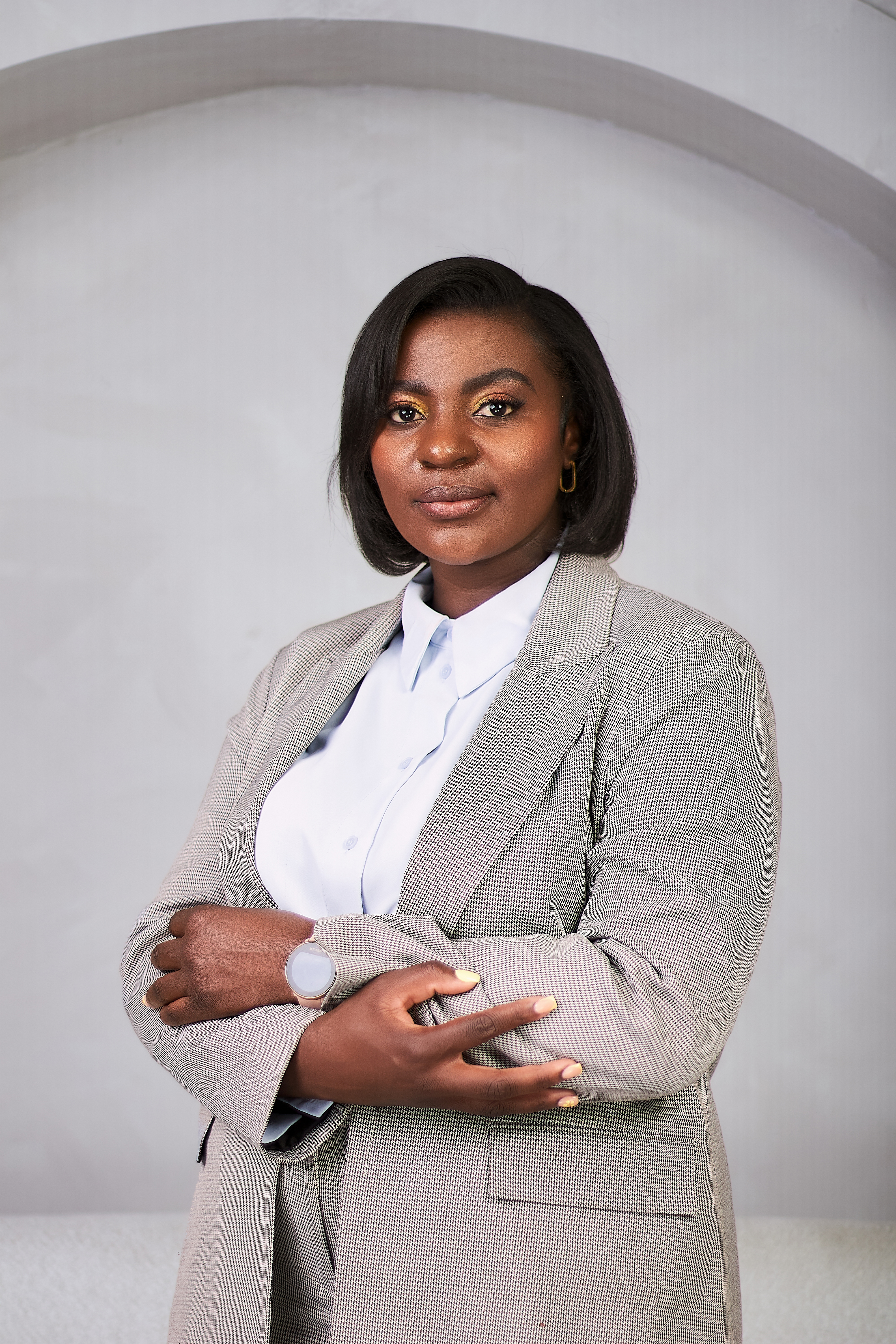 Dr. Nshali portrait round frame